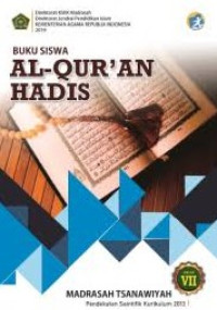Image of AL- QUR'AN HADIS KELAS VII MADRASAH TSANAWIYAH