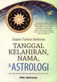 Image of Kupas Tuntas Rahasia TANGGAL KELAHIRAN, NAMA, & ASTROLOGI
